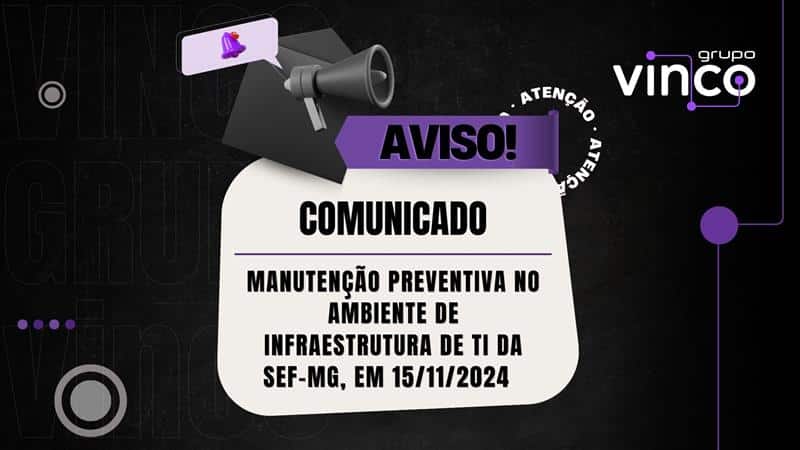 Manutenção Preventiva no Ambiente de Infraestrutura de TI da SEF-MG, em 15-11-2024